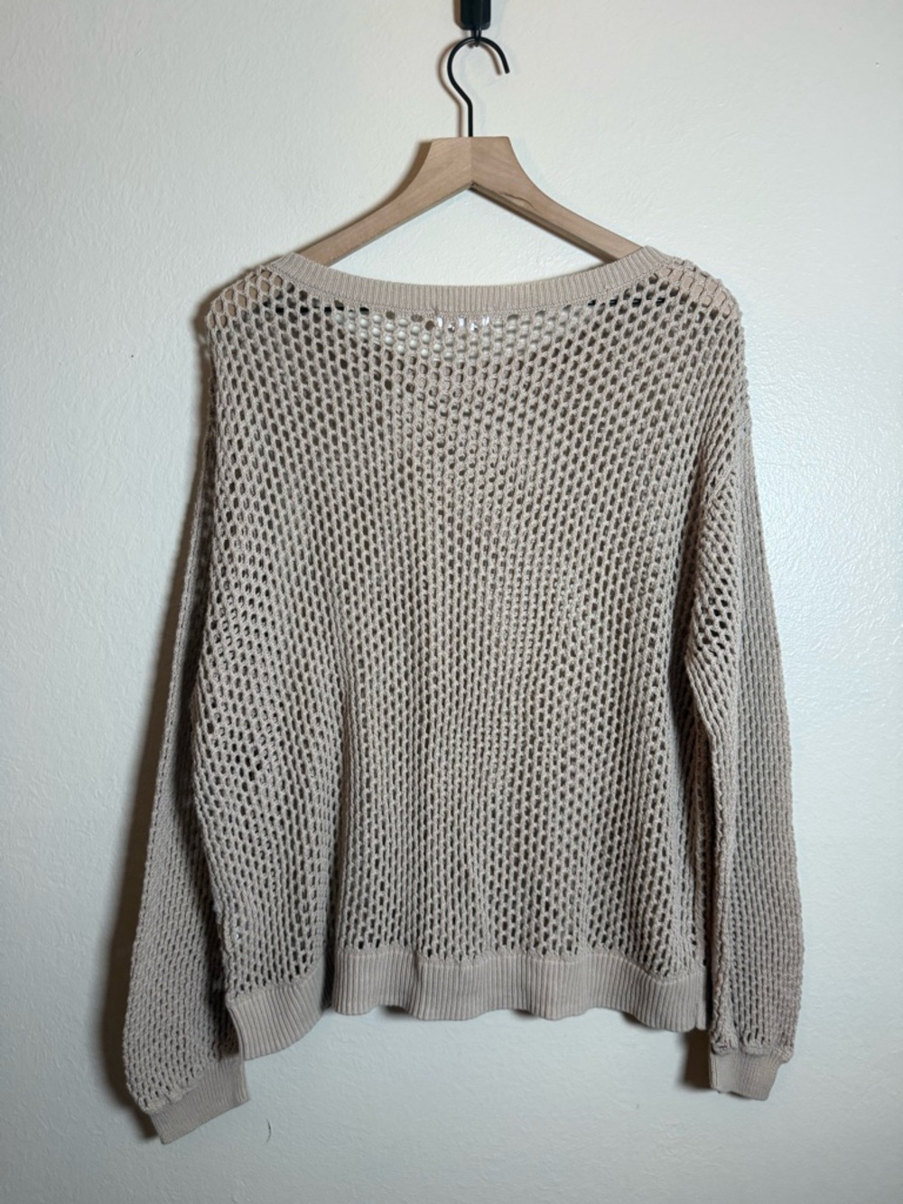 Summersalt The Fishnet Crewneck Cover-Up - Natural - Picture 5 of 6
